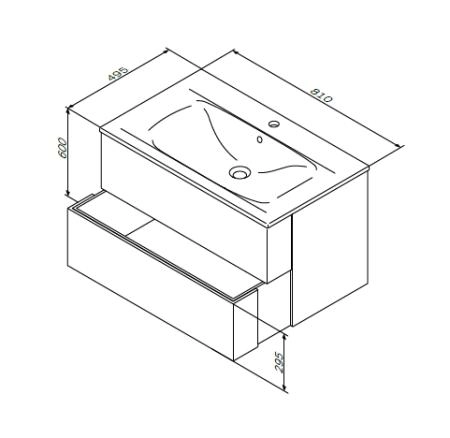 Раковина Am.Pm Spirit 2.0 M70AWCC0802WG 80 см