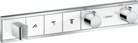 Hansgrohe 15356400 RainSelect Термостат для 3х потребителей, белый / хром