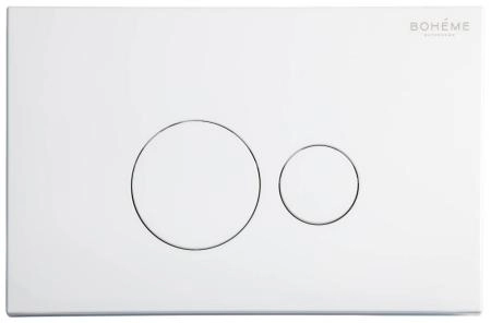 Кнопка для инсталляции Boheme пластик WHITE 668-W