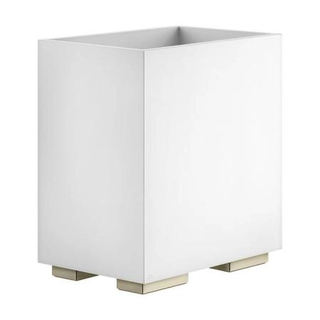 Gessi Inverso Accessories Корзина для мусора, цвет: белый/Warm Bronze Br PVD
