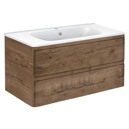 Тумба под раковину Vincea Vico 1000 подвесная, 2 выкатных ящика soft close, V.Oak