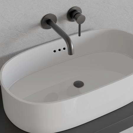 Донный клапан KNOTLOR BM9011GM, с переливом оружейная сталь