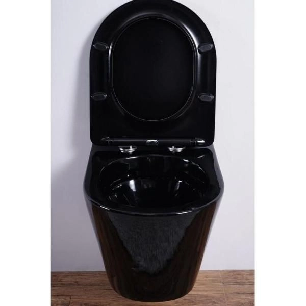 Унитаз Esbano CLAVEL (Black) подвесной безободковый микролифт