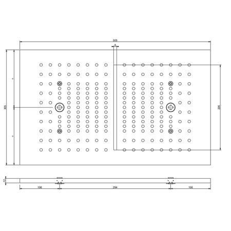 Gessi Afilo Накладная панель 30x50см., для системы 57409/57411, цвет: Black XL