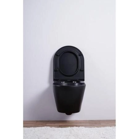 Унитаз Esbano AZALEA (Matt Black) подвесной безободковый микролифт