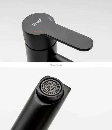 Смеситель для раковины Frap F10801-62 черный