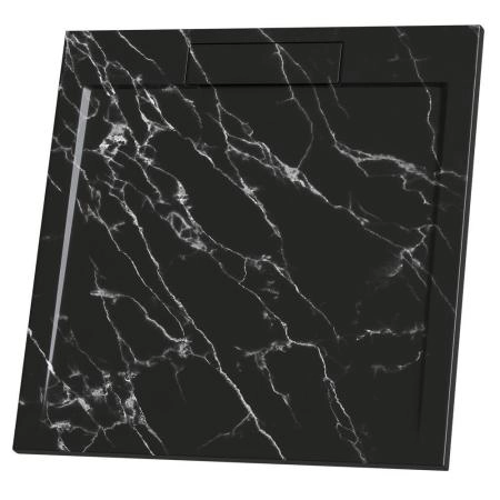 Душевой поддон квадратный RGW STL MB Черный мрамор 900x900 52211099-14 литьевой мрамор