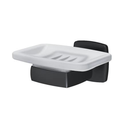 Мыльница стеклянная с настенным держателем AM.PM Gem A9034222 черный