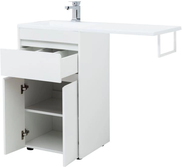 Тумба под раковину Aquanet Токио 48 белый (напольная, 1 ящик, 2 дверцы)