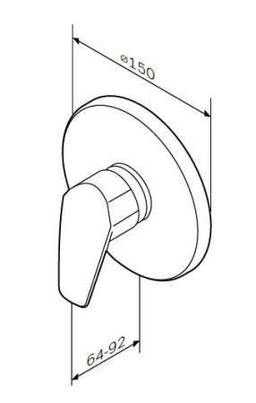Смеситель для душа Am.Pm Gem F9075000 хром