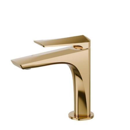 Newform Delta Zero Смеситель для раковины, 1 отв., цвет: PVD glossy gold
