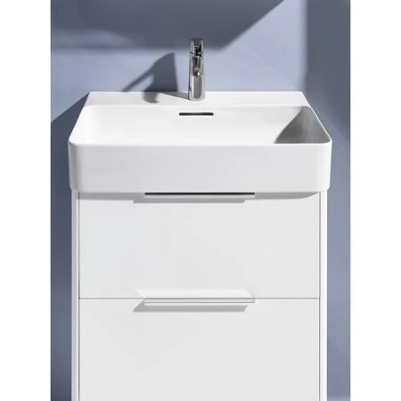 Laufen Base База с раковиной, 58.5х39х53см, с 2 ящиками, подвесная, покрытие LCC, цвет: белый глянцевый