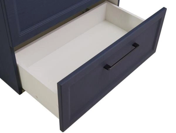 Тумба ASB-Mebel Белмонти 75 Ясень браш софт синий подвесная под умывальник Оскар 75