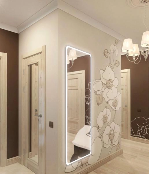 Зеркало Континент Loren LED 455х1350 c подсветкой ЗЛП430