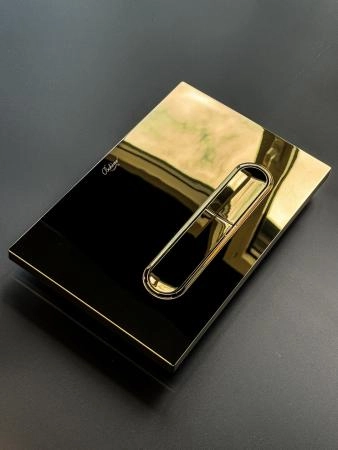 Кнопка для инсталляции Boheme пластик GOLD для инсталляций GEBERIT 667-G