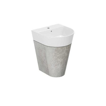 Azzurra Forma Тумба подвесная 50х47х65см, с 2 дверцами, с раковиной, цвет: Cement