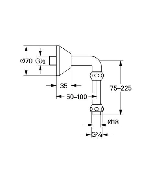 Grohe 12407000 Отвод
