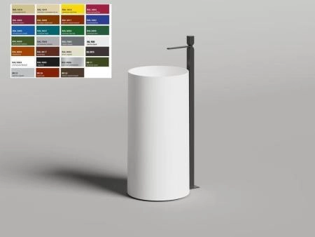 Раковина Salini ARMONIA ROUND 01 S-Sense RAL глянец 45x45 130411GF напольная