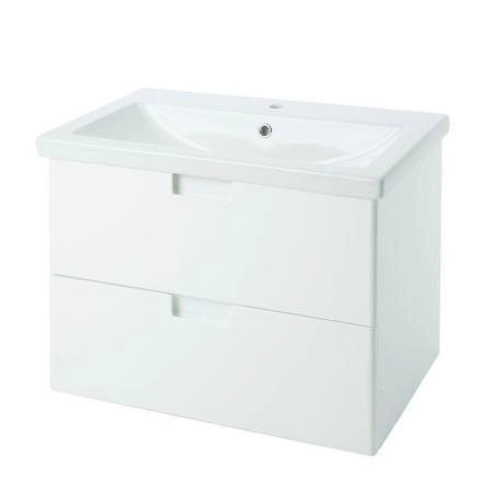 Тумба под раковину BELLEZZA Пегас-100 подвесная с 2 ящ. Белый