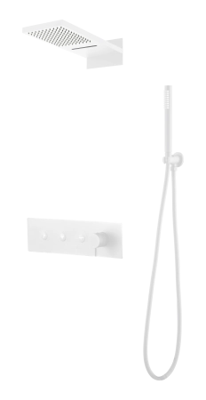 Душевая система скрытого монтажа Boheme Fusion Matt White 130-MW