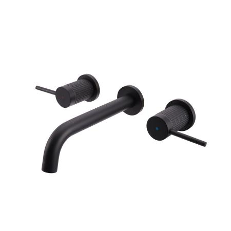 Смеситель Vincea Groove VBFW-4G1MB для раковины встраиваемый, черный