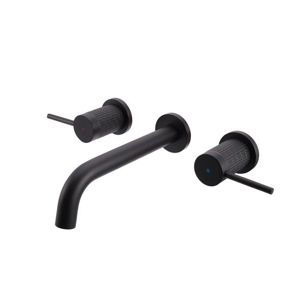 Смеситель Vincea Groove VBFW-4G1MB для раковины встраиваемый, черный