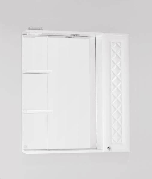 Зеркальный шкаф Style Line Elfante Канна 75/С Люкс с подсветкой, белый