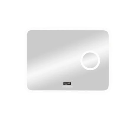 Зеркало Континент Bliss Led 800х700 с увеличительным зеркалом, с часами ЗЛП334 с подсветкой