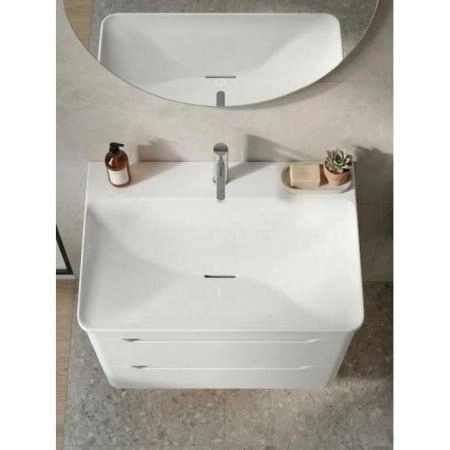 Подвесная тумба с раковиной Uperwood Ocean KOcean80w 80 см белая