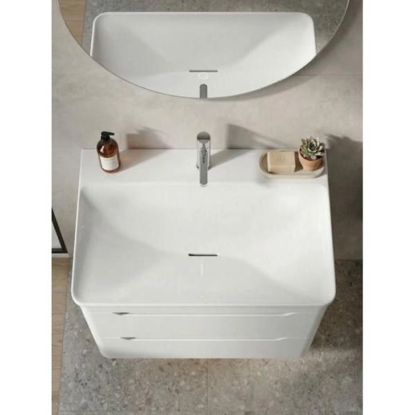 Подвесная тумба с раковиной Uperwood Ocean KOcean80w 80 см белая