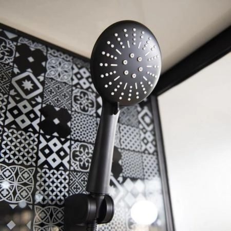 Душевая кабина Esbano 100x100 профиль Черный стекло прозрачное ESKBB100CKR