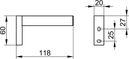 Держатель запасного рулона KEUCO Edition 90 Square 19163010000 Хром