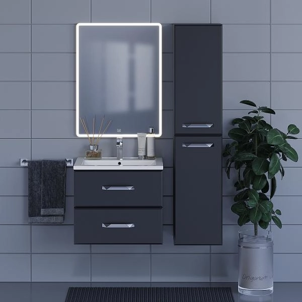 Пенал Uperwood Foster 36*30*160 см, подвесной, черный