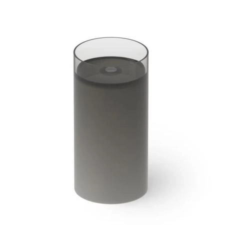 Dea Design Pedestal Basin Раковина 40х40х82см., напольная, без отв., Glasstech, прозрачная смола, цвет: Smoky Black R4