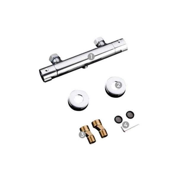 Смеситель Gappo G2090 для душа термостат хром