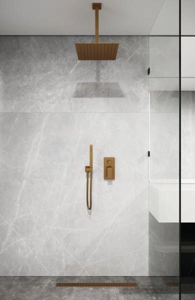 Держатель верхнего душа потолочный Boheme QUBIC Bronze 629-QUBIC-BR