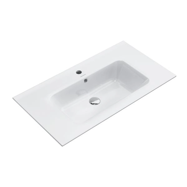 Раковина Kerama Marazzi PIANO ПИАНО PI.wb.85 подвесная/мебельная 85, белая глянцевая