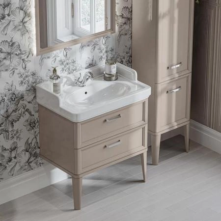 Раковина Kerama Marazzi POMPEI ПОМПЕИ PO.wb.80 подвесная/мебельная 80, белая глянцевая