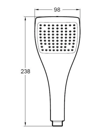 Лейка Jacob Delafon EO 77 форсунок E3877-CP