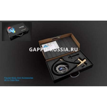 Смеситель Gappo G4398-1 для кухни, бронза/чёрный
