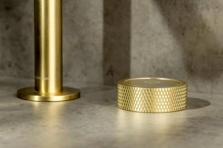 Смеситель автоматический для раковины на 2 отв. Boheme TECH Matt Gold 158-MG