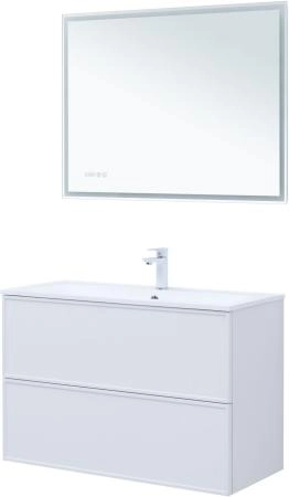 Тумба под раковину Aquanet Арт 100 белый матовый