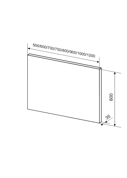 Зеркало Sanvit КУБЭ 120х60 см LED с подсветкой