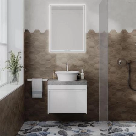 Зеркало Kerama Marazzi MIO МИО MIO.mi.60\WHT  прямоугольное с диммером 60, белое