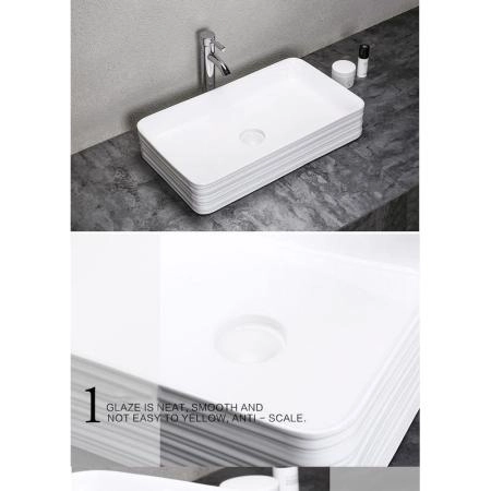 Раковина CeramaLux N W1531 65 см на столешницу