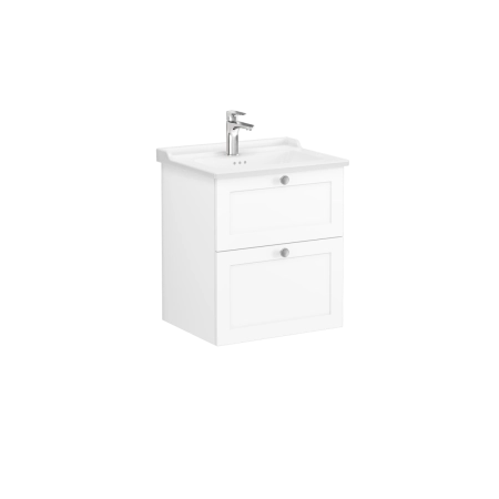Тумба с раковиной  VitrA Root Classic  68848 60 см матовая белая МДФ