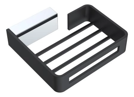 Держатель для губки Boheme черный/хром серия Q 10959-CR-B