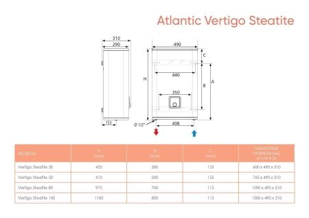 Водонагреватель накопительный Atlantic Vertigo Steatite 30