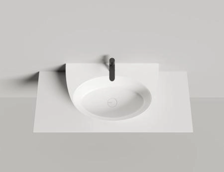 Раковина Salini ALDA WALL 03 S-Sense глянцевая 71x45 140313G накладная без отв.смесителя