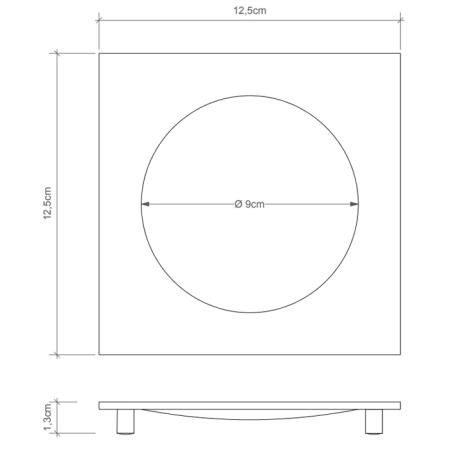 Decor Walther Cube DW 351 Мыльница настольная, цвет: хром